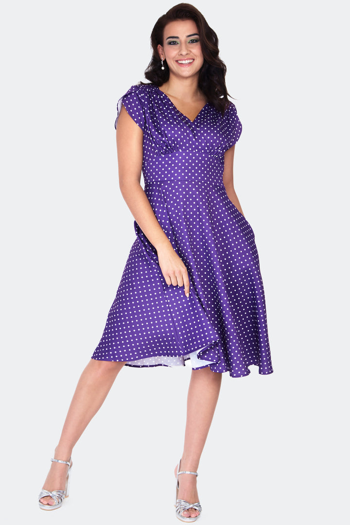 Tabby Tulip Sleeve Swing Dress With Pockets