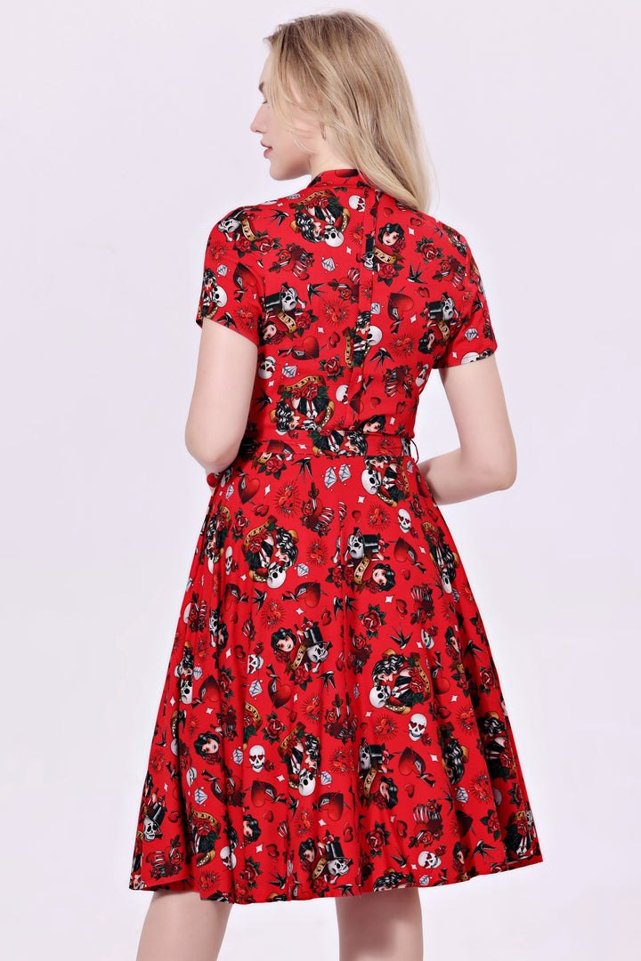 "Rose" Forever Love Soysilk Fit & Flare Dress with Pockets