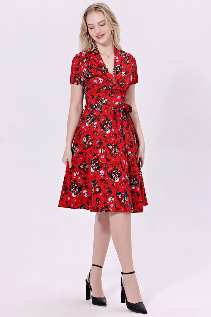 "Rose" Forever Love Soysilk Fit & Flare Dress with Pockets