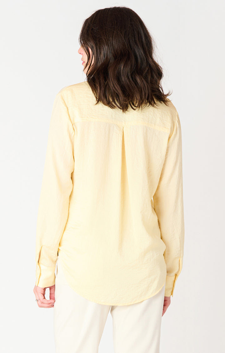 Long Sleeve Flowy Satin Blouse