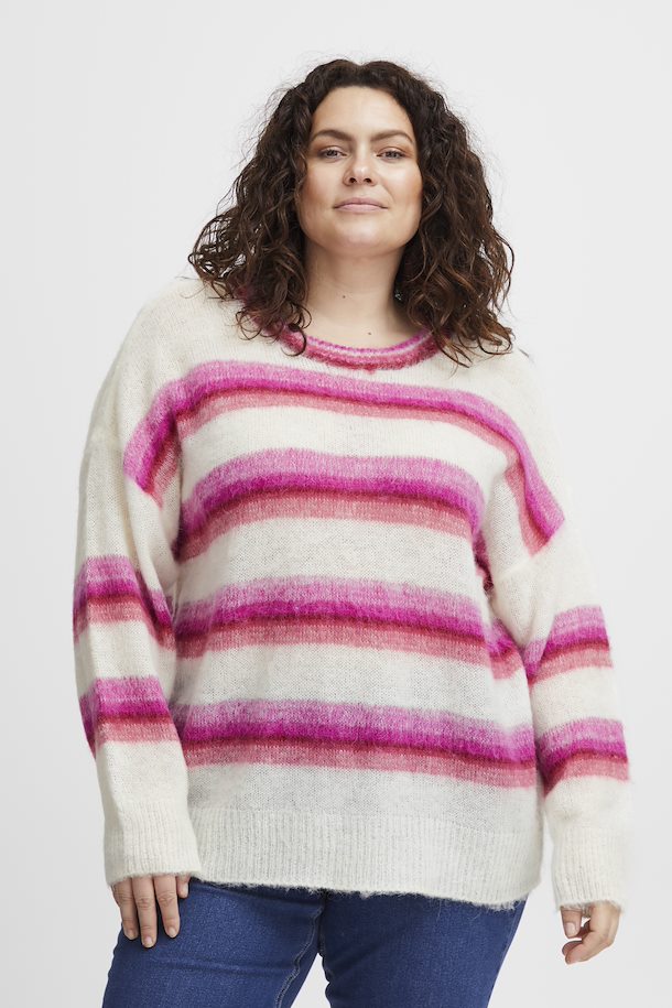 Knitted Striped Pullover Sweater