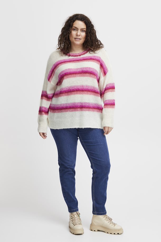 Knitted Striped Pullover Sweater