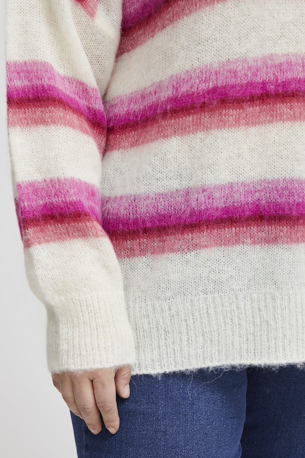 Knitted Striped Pullover Sweater