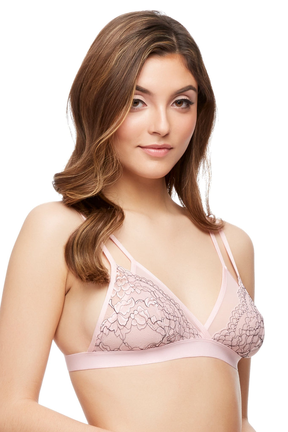 QCEMENI Plus Size Women's Bras Breathable Lace Bralettes Snap Front Push Up  Brassieres Underwear Wirefree V Neck T-Shirt Bra : : Clothing