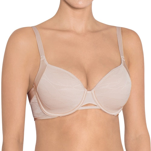 Triumph Signature Sheer Underwired Padded Half Cup Bra - Toasted Almon -  Curvy Bras