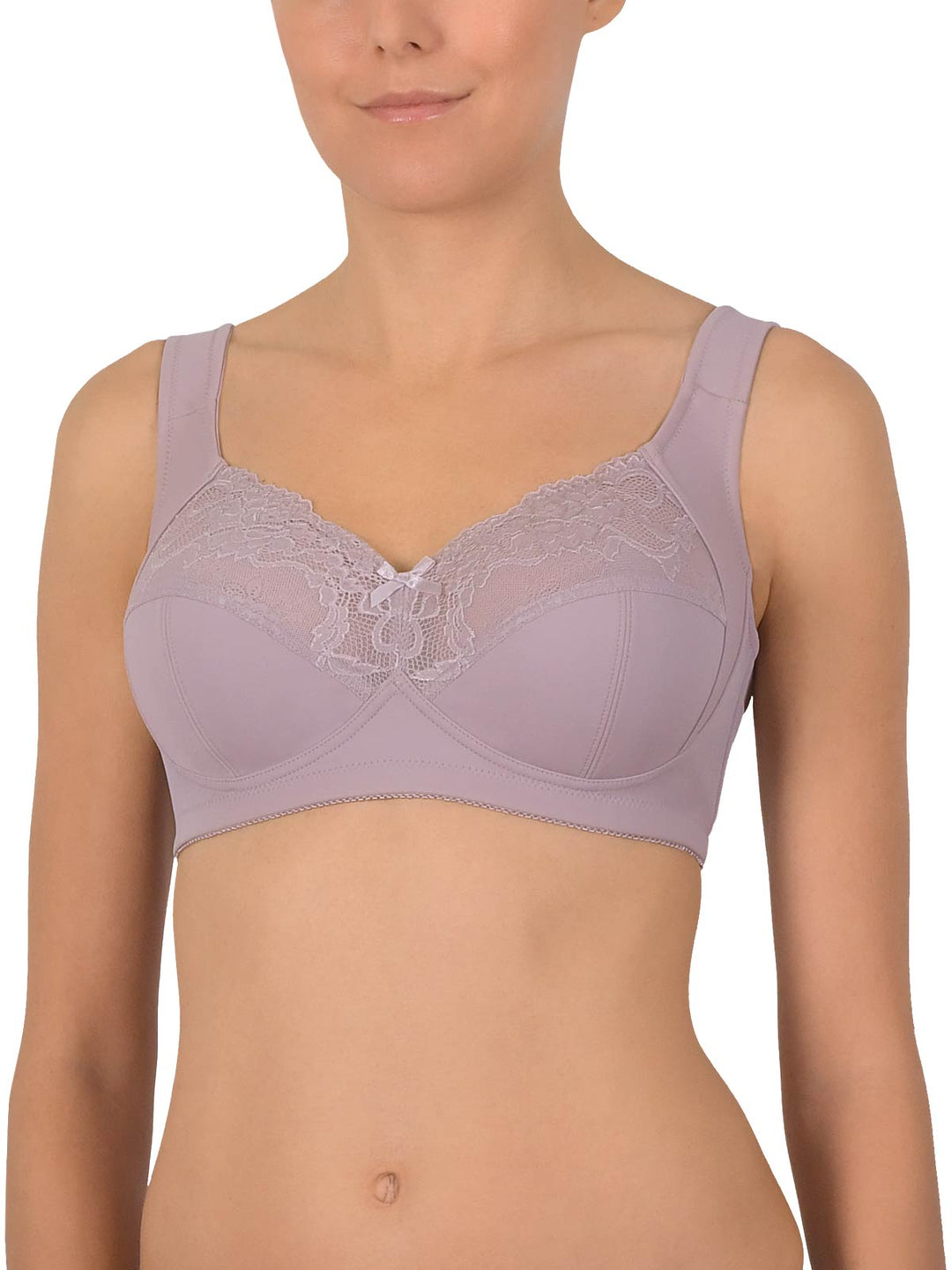 Naturana Non Wired T-Shirt Bra. Soft, Flexible Padded Cup. 28AA - 42D.  White