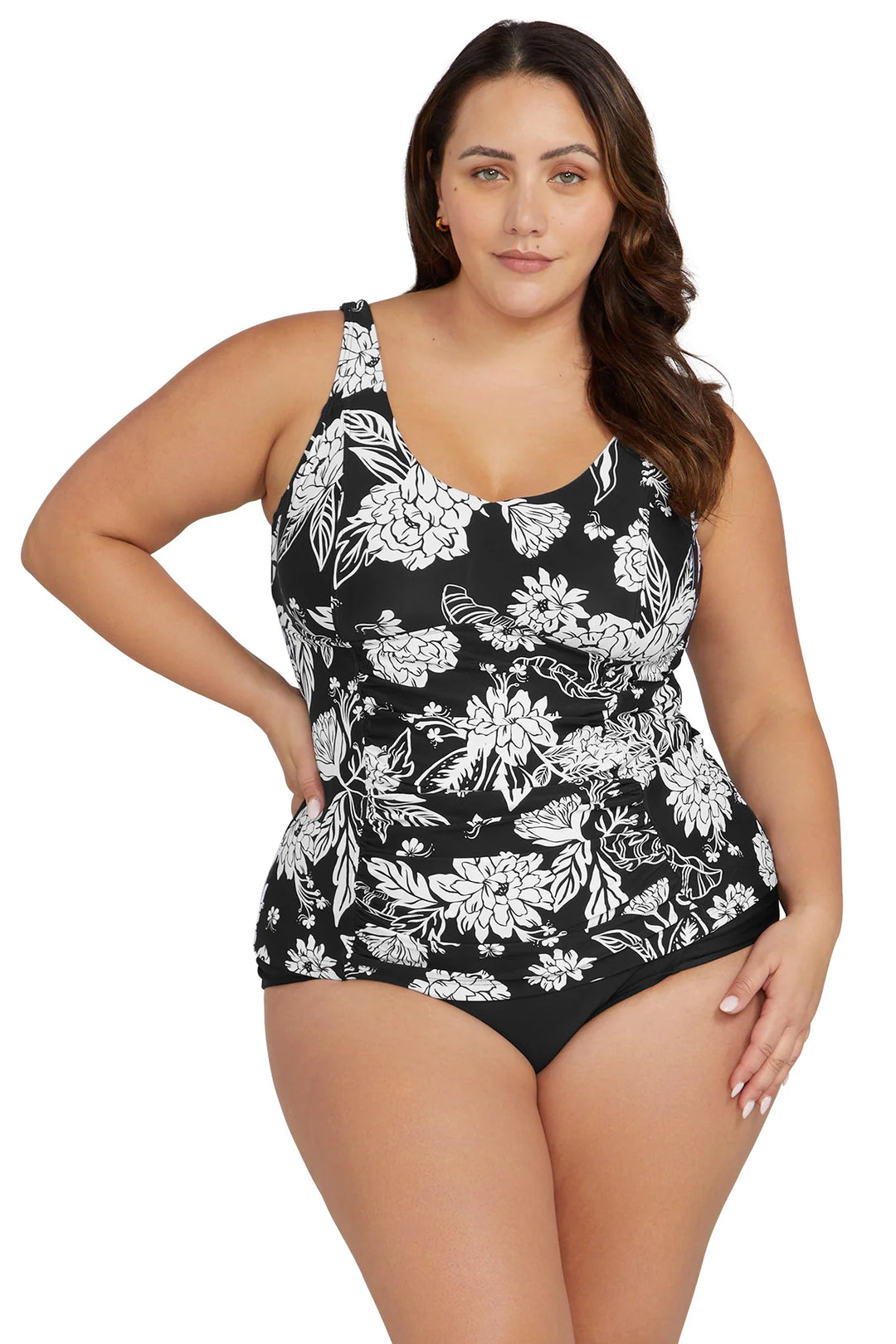  SHAPERMINT Essentials Adjustable Strap Wire-Free Tankini -  Swimwear for Women from Small to Plus Size, Black, 2X-Large : Clothing,  Shoes & Jewelry