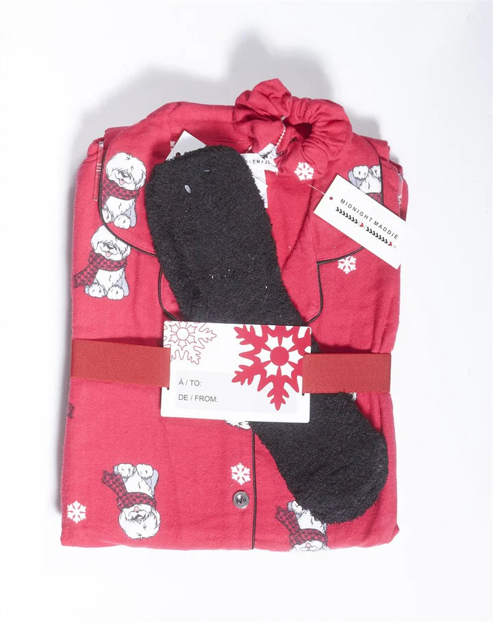 Sheep Dog Flannel PJ's