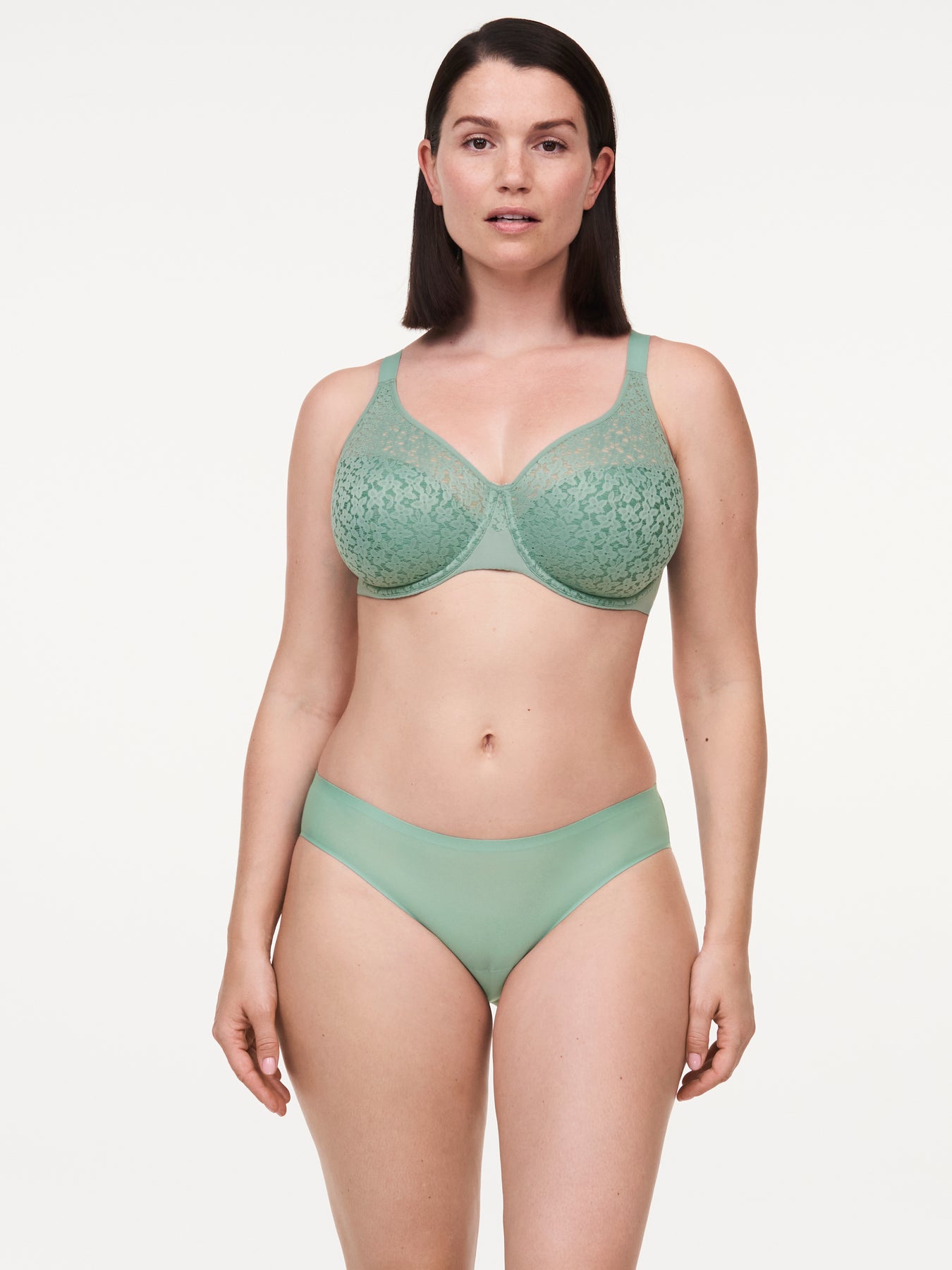 Chantelle Norah Molded Underwire Bra- - OC Green – Sheer Essentials  Lingerie & Swimwear