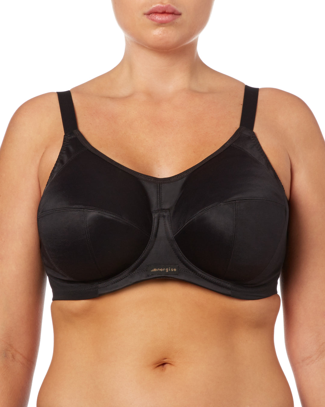Buy online Black Solid Sports Bra from lingerie for Women by Madam