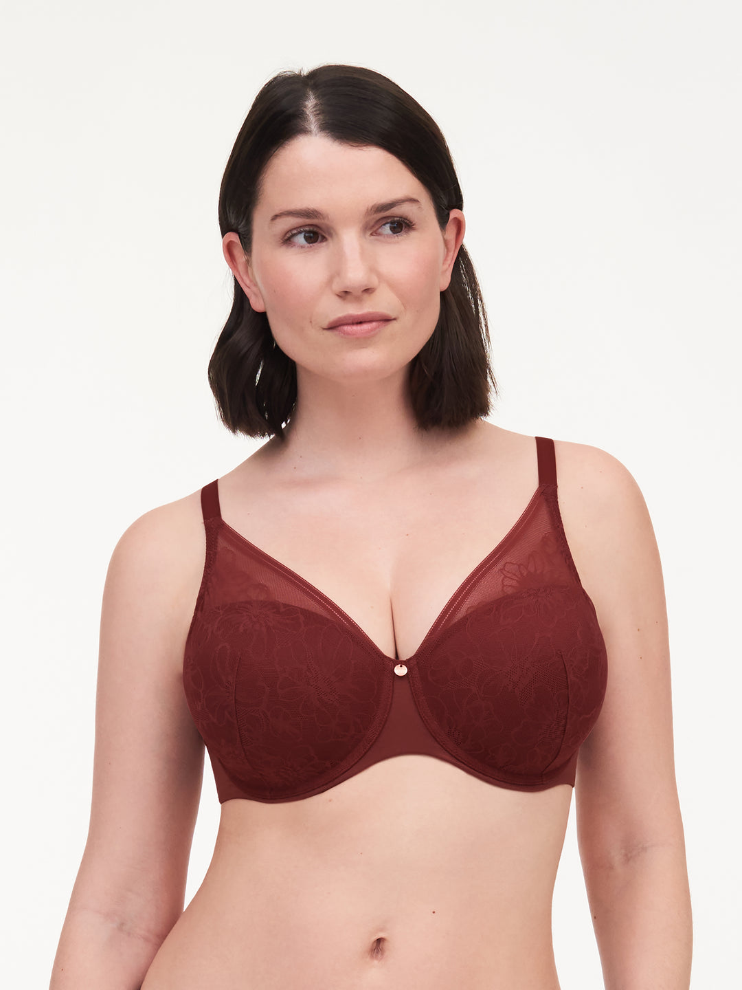 Fayreform Lace Perfect Contour Spacer Bra - Shadow - Curvy
