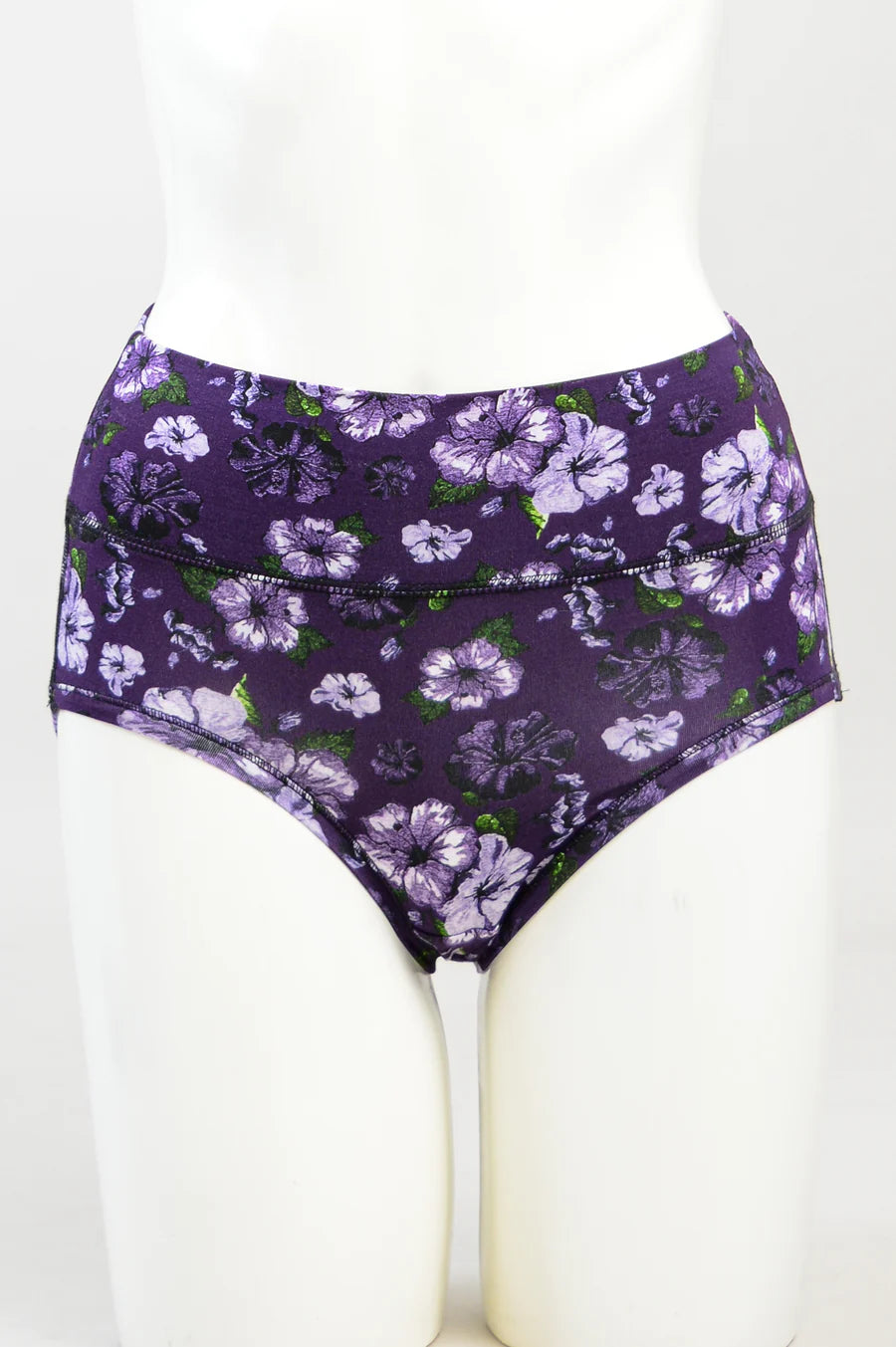 Sweet Bamboo 2 Piece Underwear In Purple Ice Skates and Solid Purple  Pattern