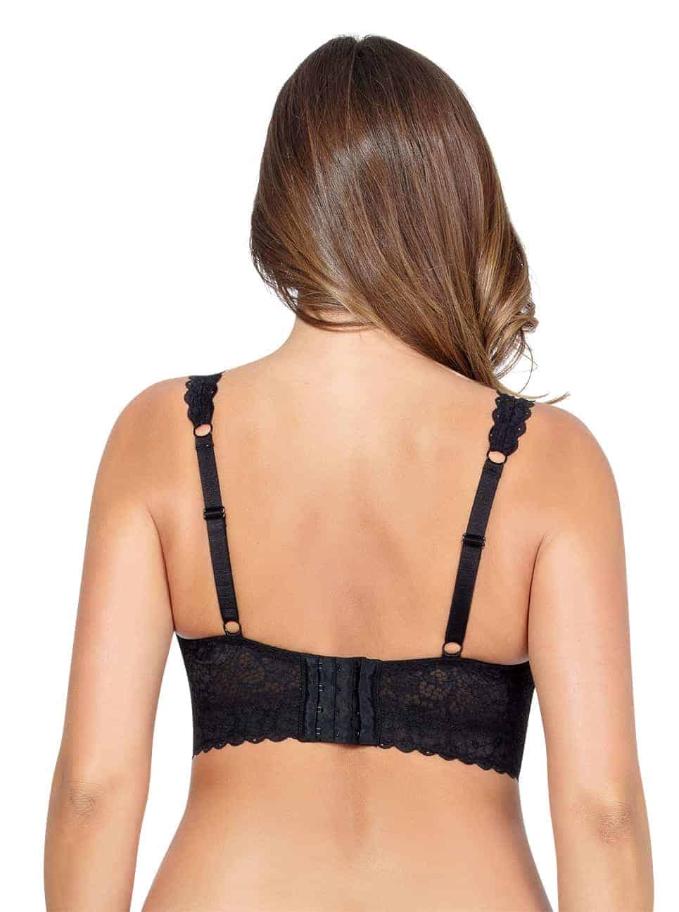 Anaise Racer Back Balcony Bra Black Blush  Lumingerie bras and underwear  for big busts