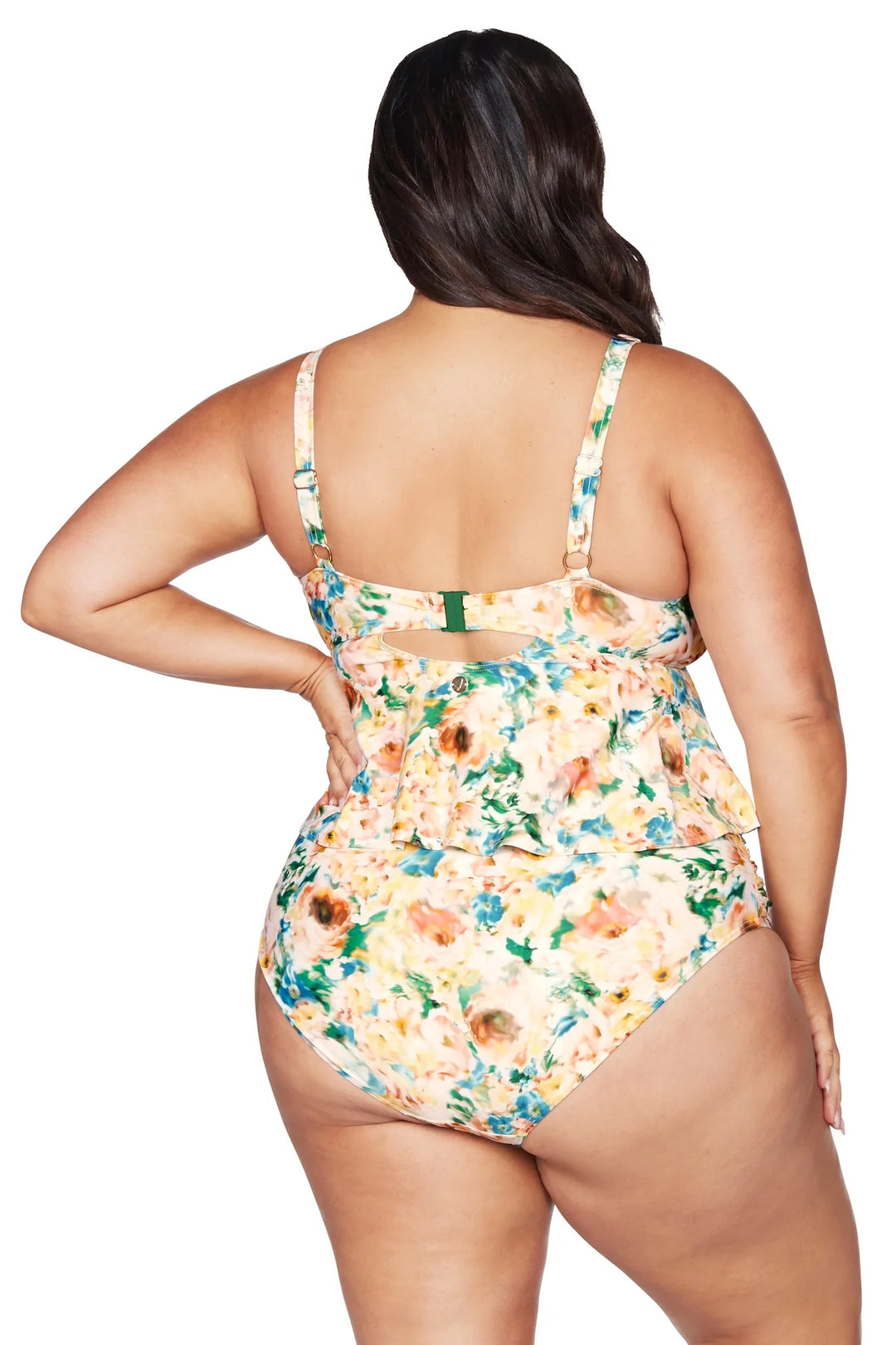 Artesands Women's Plus Size Ze Blu Chagall Midkini Curve Fit Bikini Top  Swimsuit