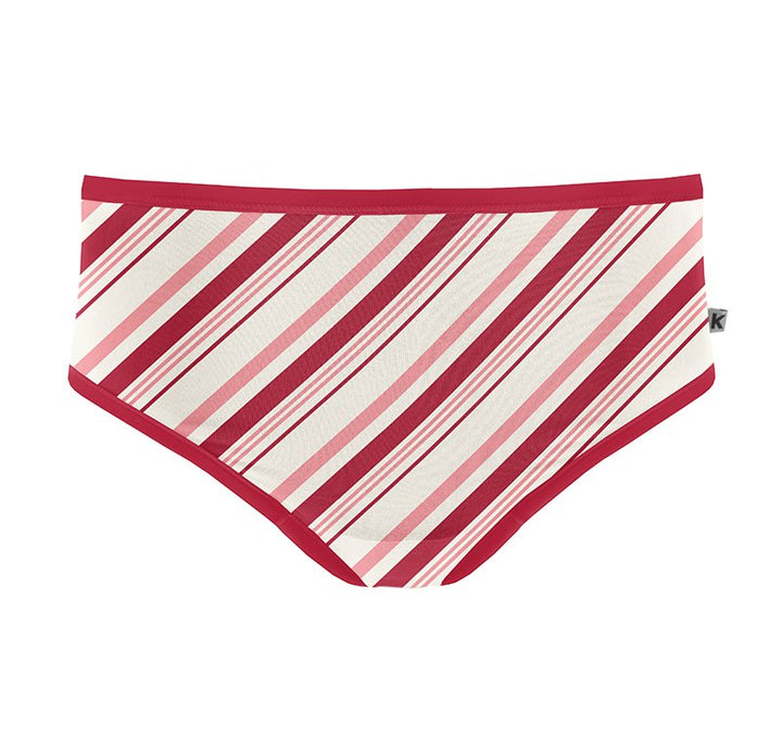 Kickee Printed Classic Brief - Strawberry Candy Canes