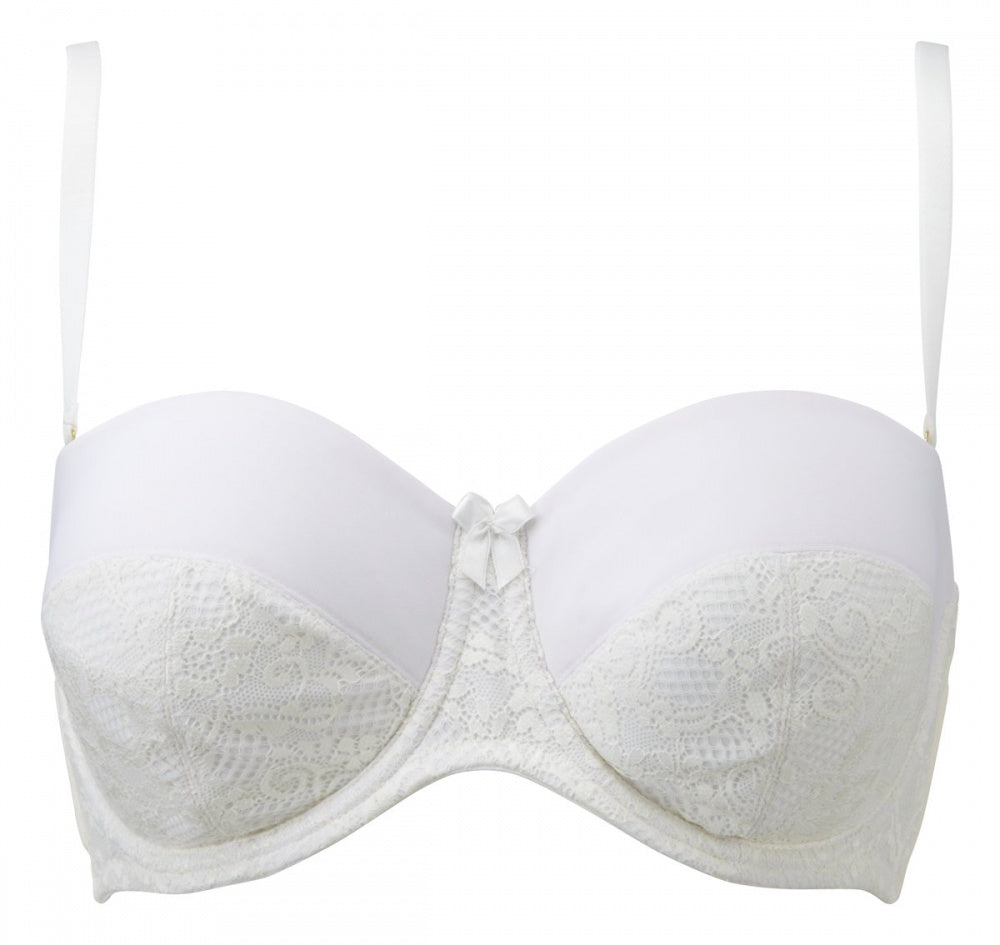 Vinage Bra, Sexy Retro Sheer Unpadded Underwired Ivory Lace Bra by Charnos,  Style Victoria -  Canada