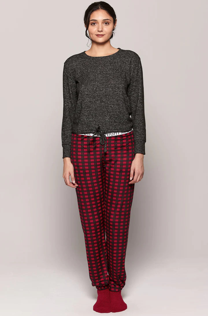 The Red and Black Checkered Pajamas Gift Set