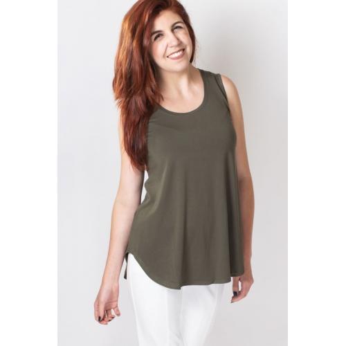 Essentials Women's Patterned Swing Tank, Mini Stripe Medium Grey  Heather, S : : Clothing, Shoes & Accessories