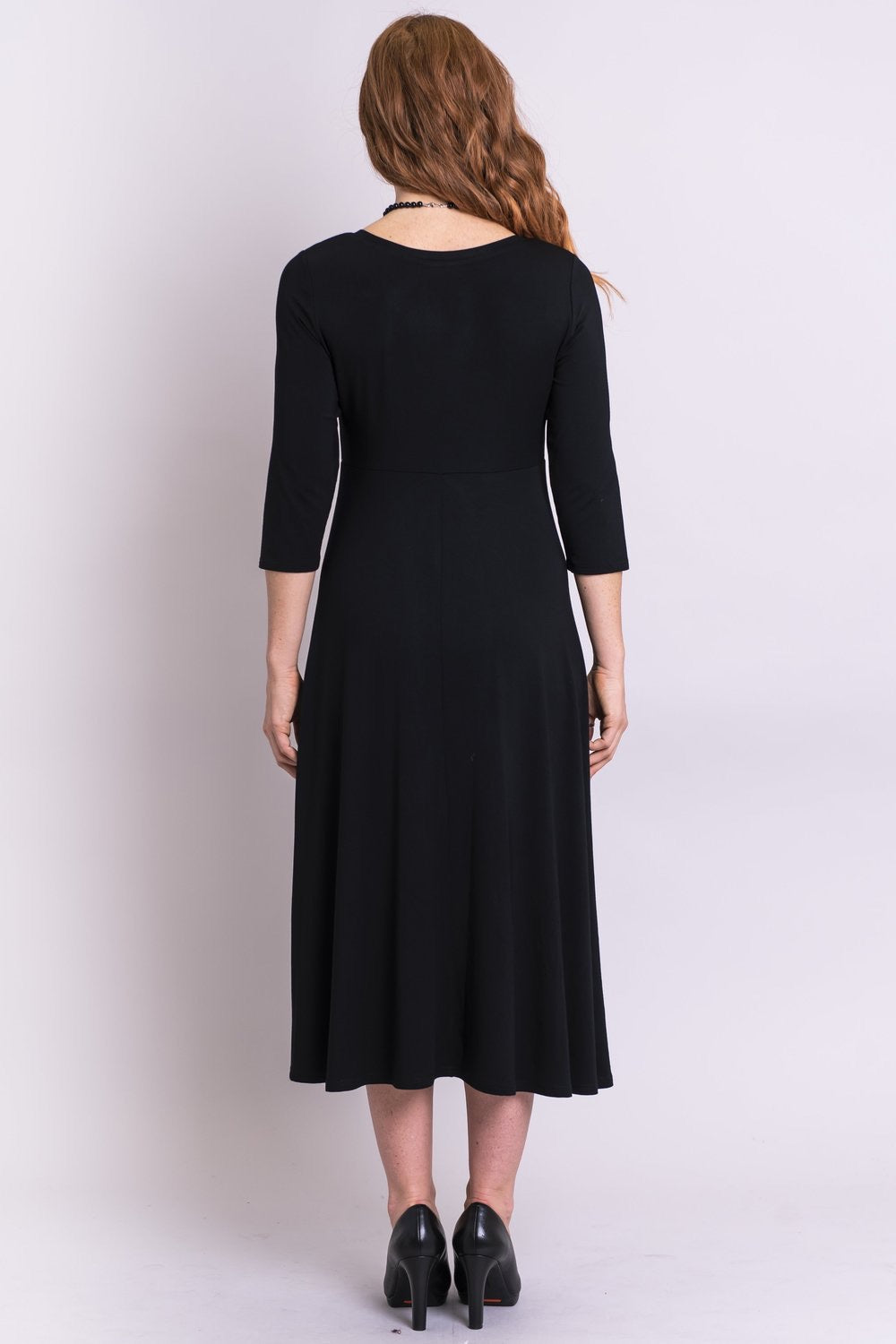 Soul Royale 3/4 Sleeve  Dress - Black