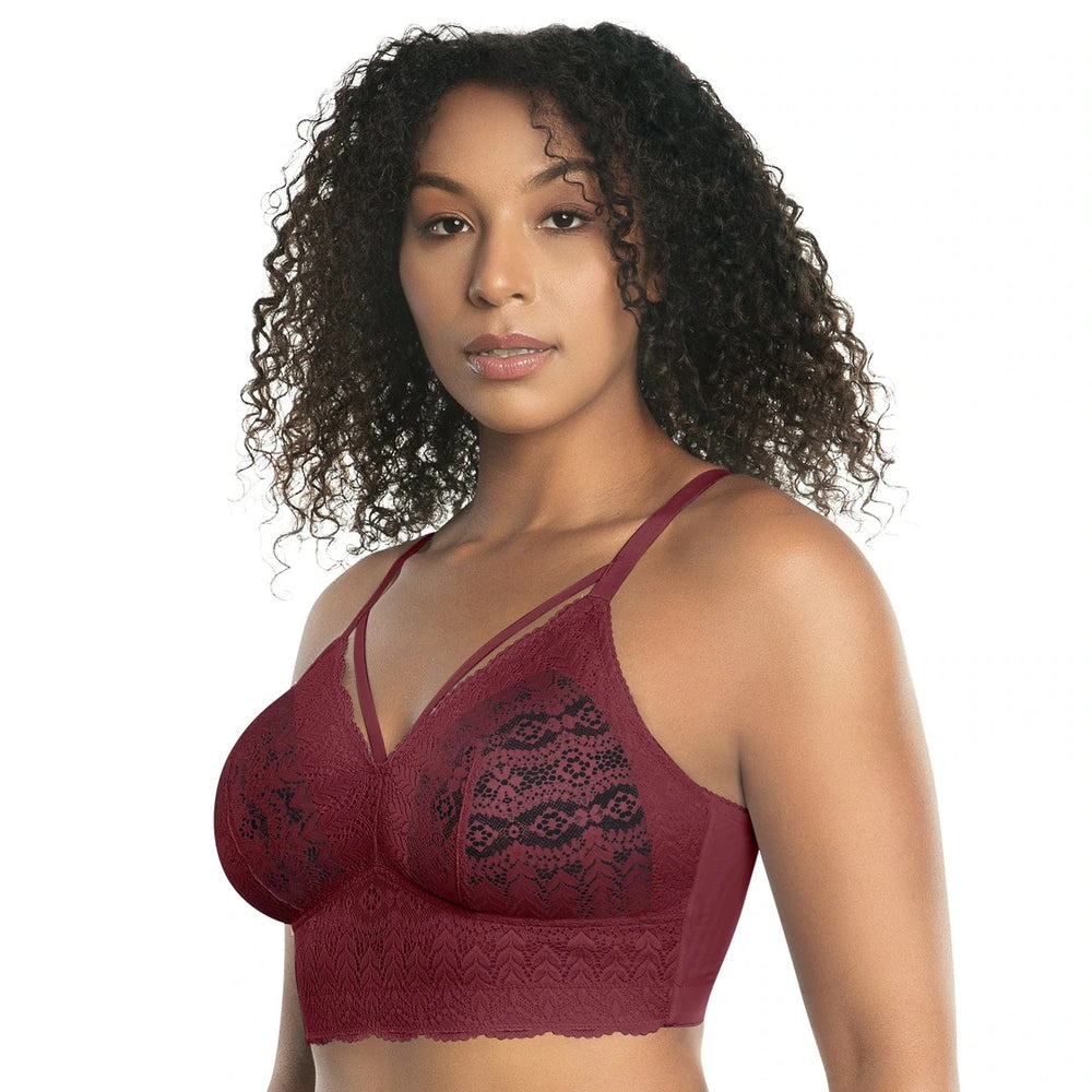 Pepper Ultra Fine Bralette See Through Bra, Wire Free Semi-Sheer Bra with  Deep V Neckline, Single Layer Cups & Zero Padding at  Women's  Clothing store