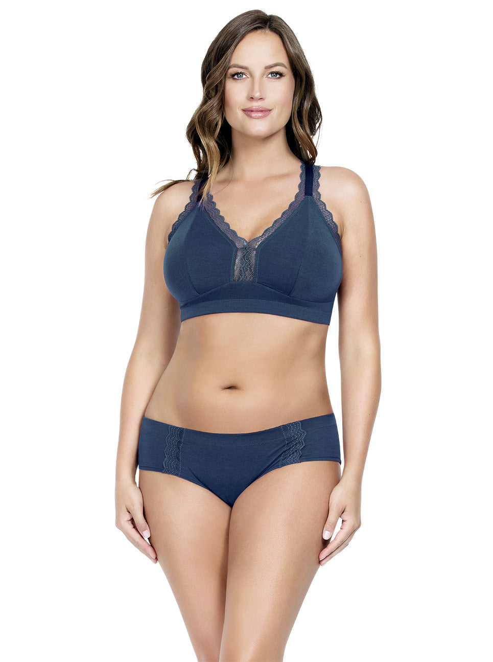 Seamless Plus Size Bralette Set With Low Waist Clovia Bra Panty Wire Free  Cotton Lingerie For Women From Micandy, $6.2