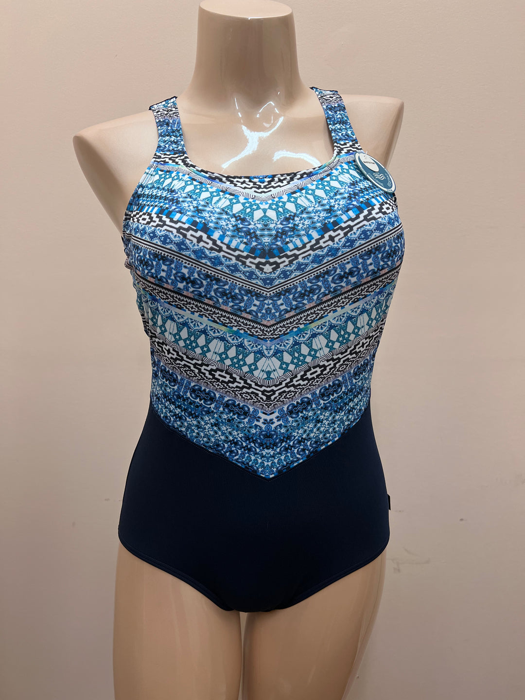 SALE* Mastectomy Swimsuit 'Palm Beach Ultimate Mesh High Neck One Pie –