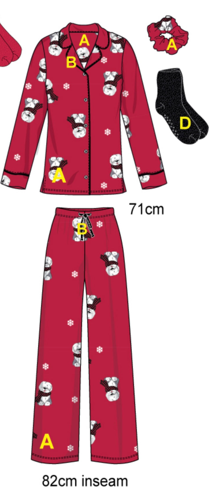 Sheep Dog Flannel PJ's