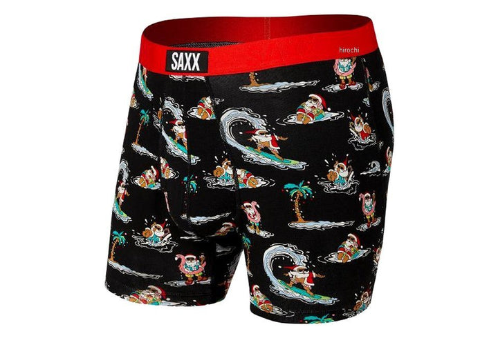 Saxx Ultra Boxer - Black Chillaxin Santa