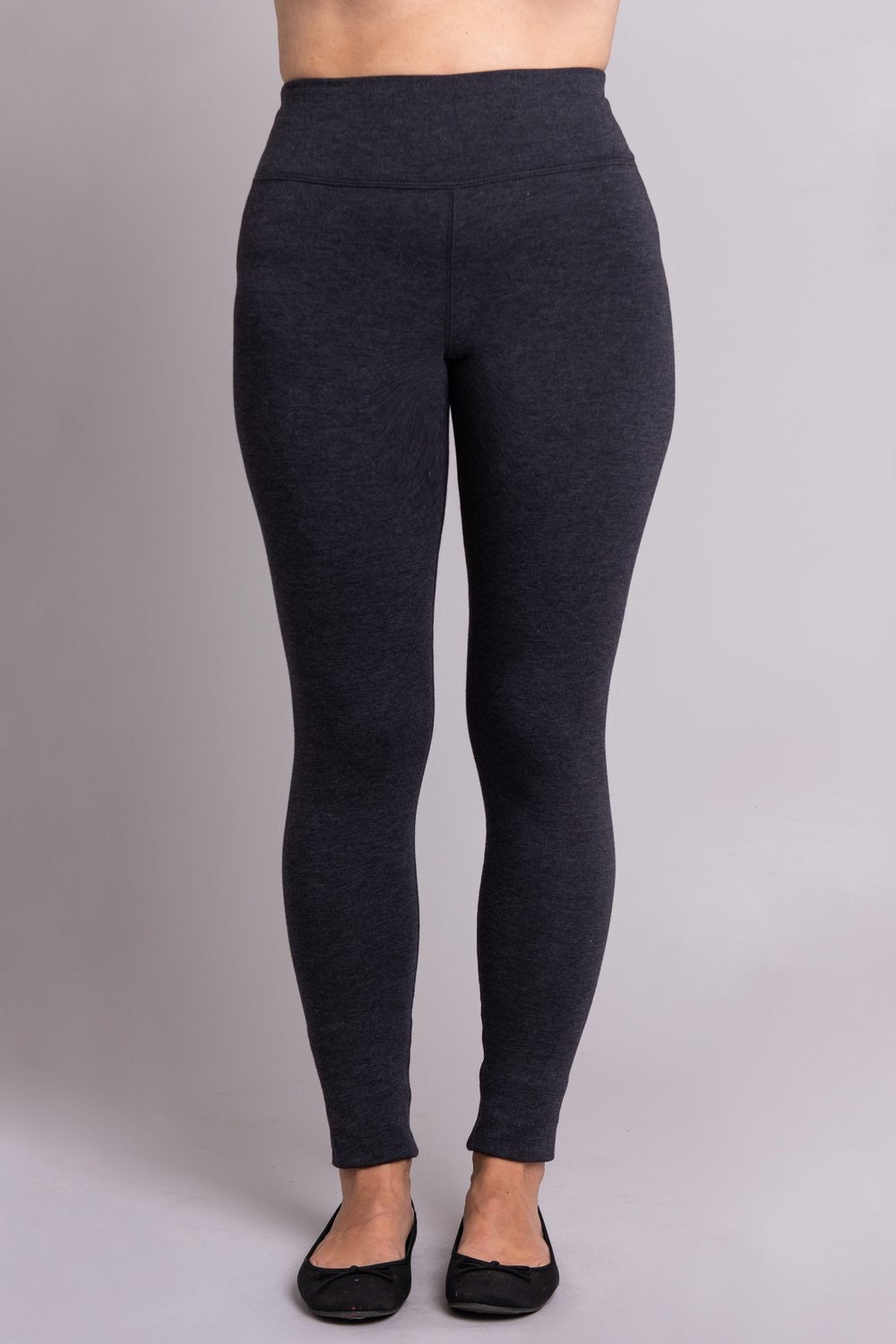 Woman Within Women's Grey Caged Soft Plus Size Leggings M 14/16 - $14 -  From Sasha