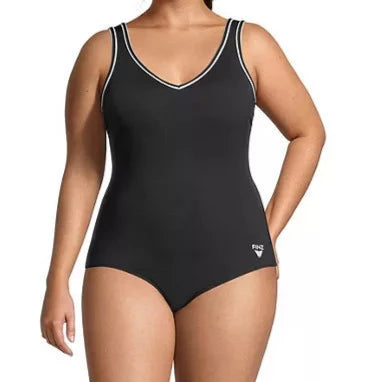 V-Neck & V-Back One Piece Swimsuit - Long Body