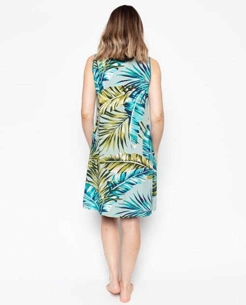 Eleanor Palm Leaf Print Chemise