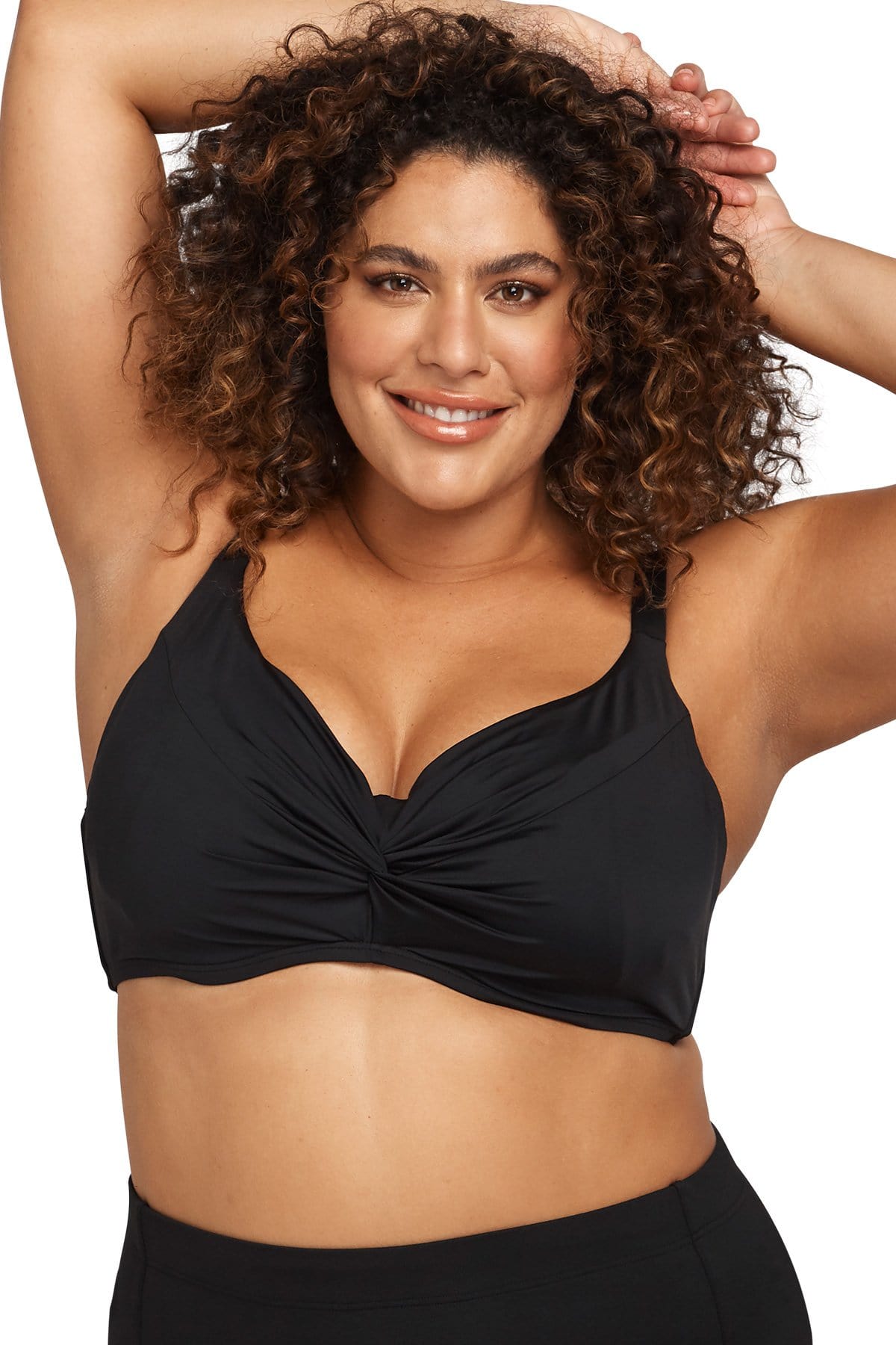 Plus size crop top on sale bikini